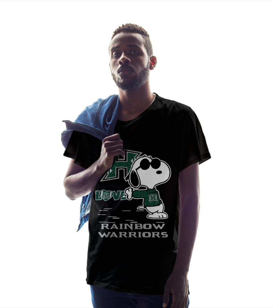 Snoopy Love H Rainbow Warriors T-Shirt