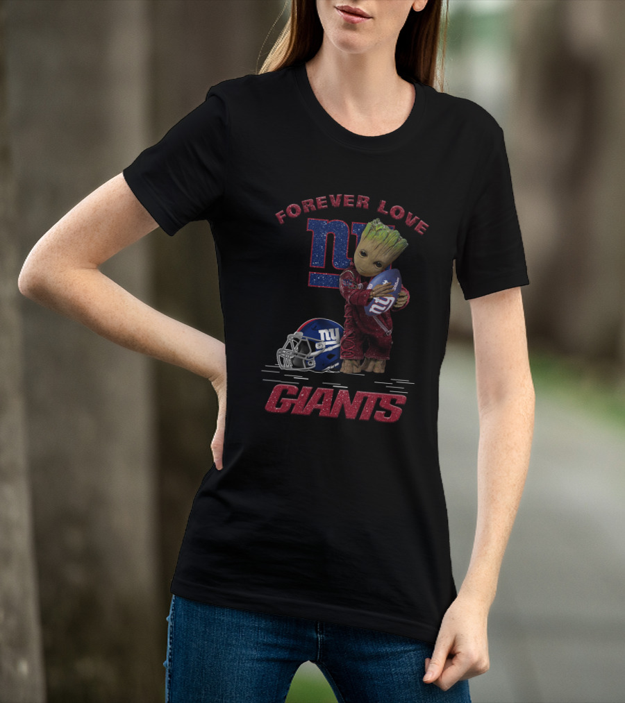 Forever Love Groot New York Giants T-Shirt