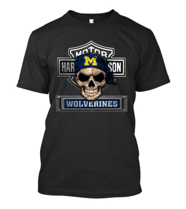 Motor Wolverines Harley Michigan Wolverines T-Shirt