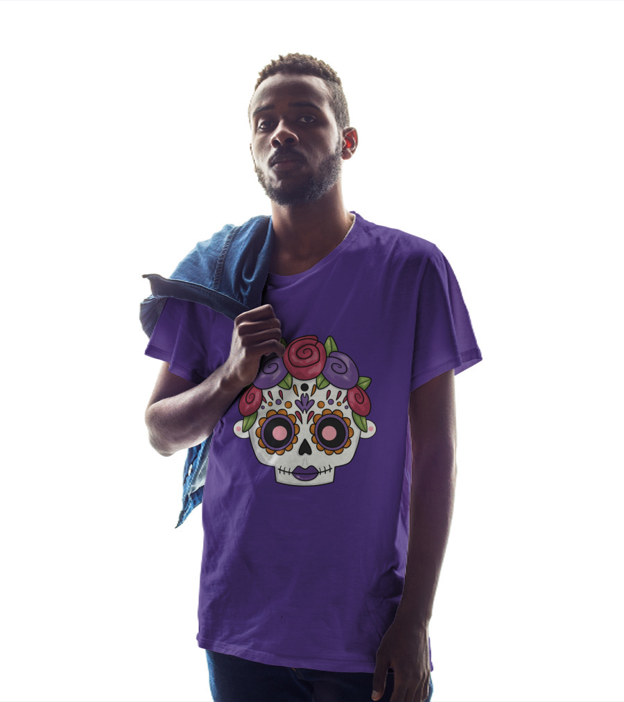 My Style My Hair Sugar Skull Rose Flower T-Shirt