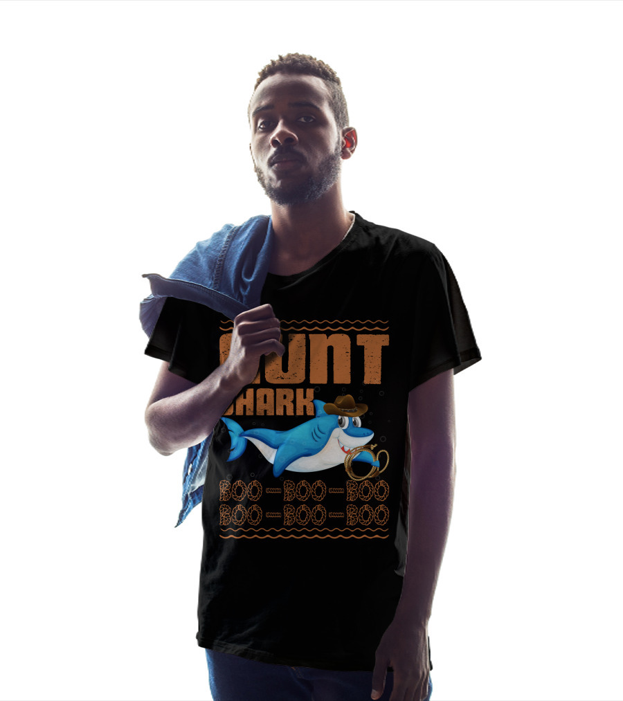 Auntie Shark Boo Boo Boo Halloween Aunt T-Shirt