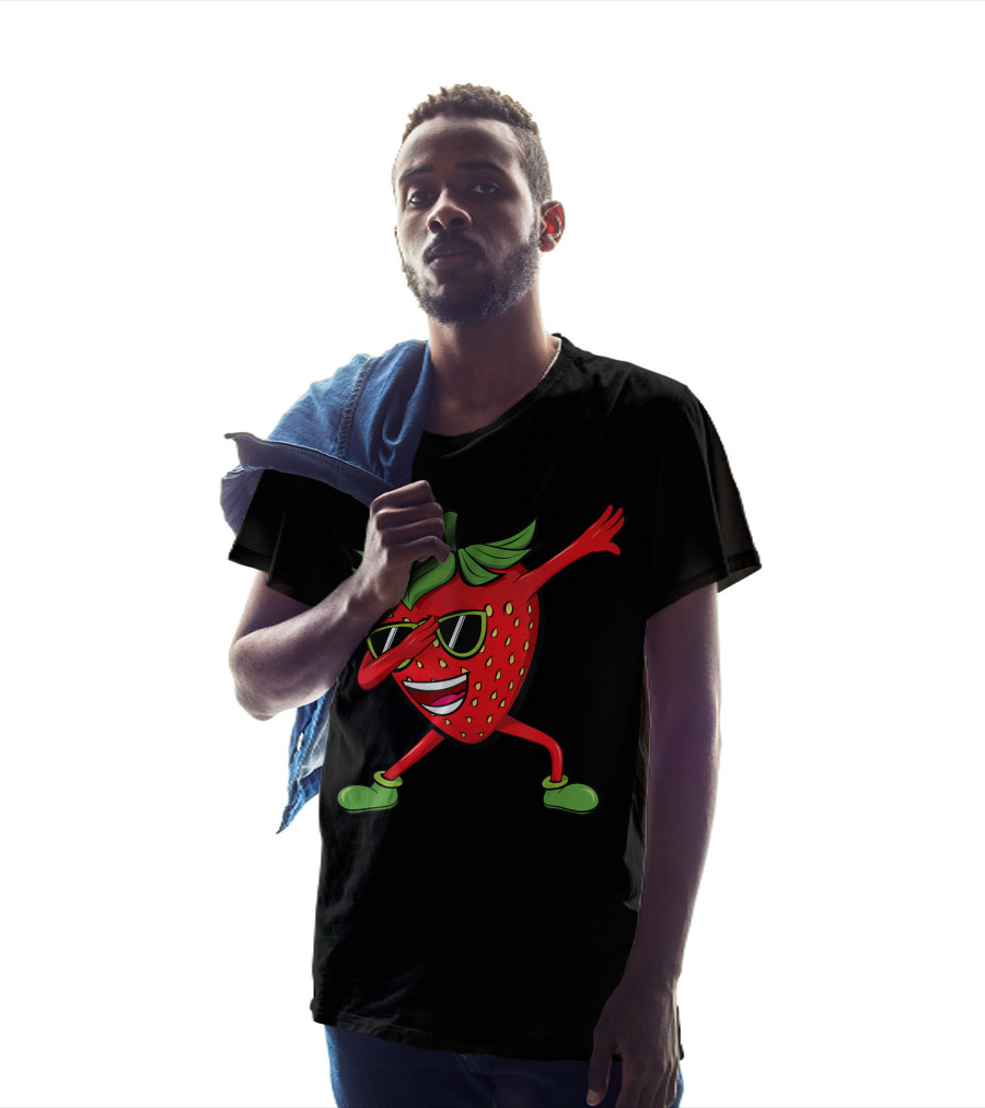 Dabbing Strawberry Dancing Summer Fruit Lover T-Shirt