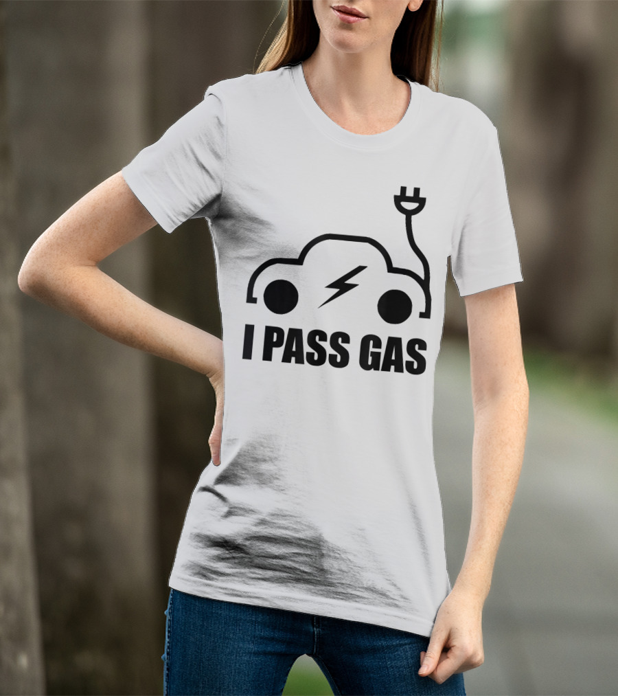 Electric Vehicle I Pass Gas Plug T-Shirt