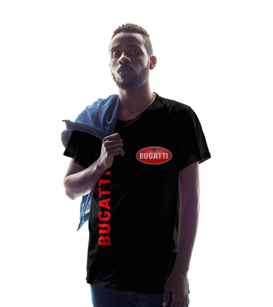 BUGATTI Red Oval Badge Logo T-Shirt