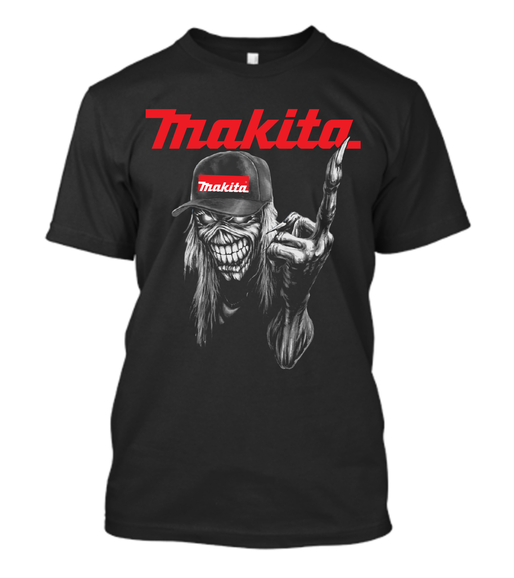 Makita Skeleton Rock Hand Gesture T-Shirt