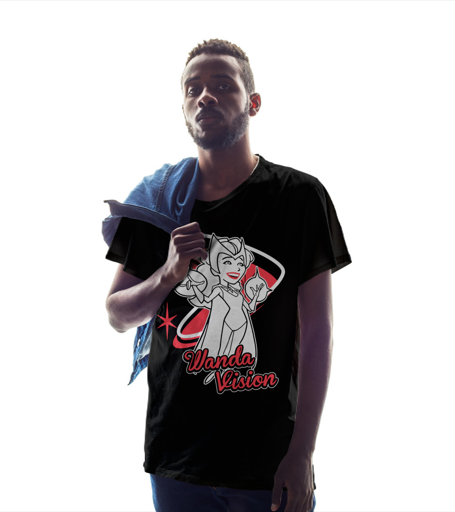 WandaVision Scarlet Witch Retro Cartoon T-Shirt