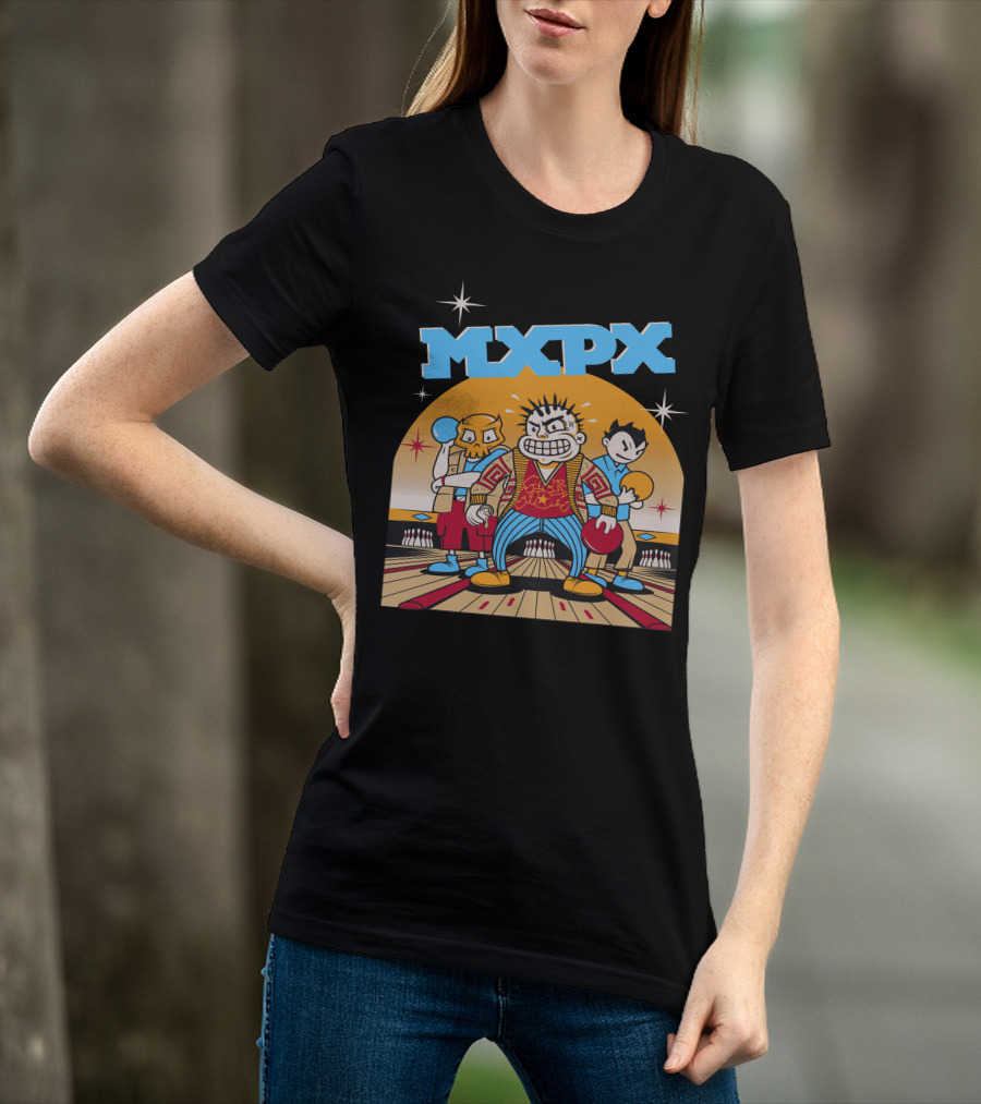 MXPX Bowling Alley Band Trio T-Shirt