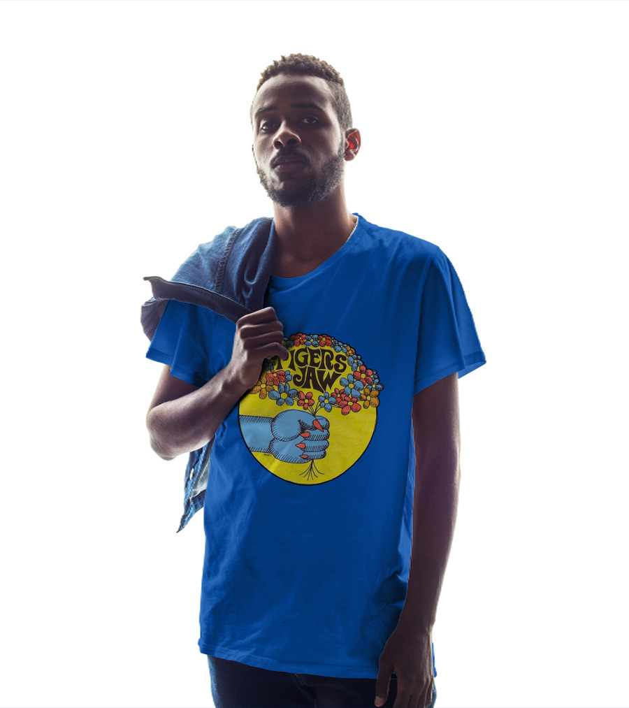 Tigers Jaw Flower Fist Retro Psychedelic Merch T-Shirt