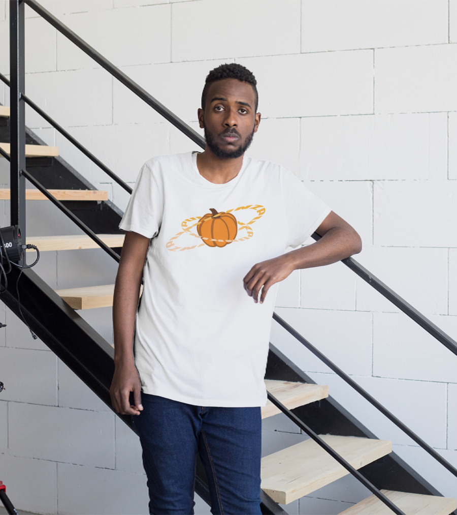 Punz Shop Pumpkin Planet Orbit T-Shirt