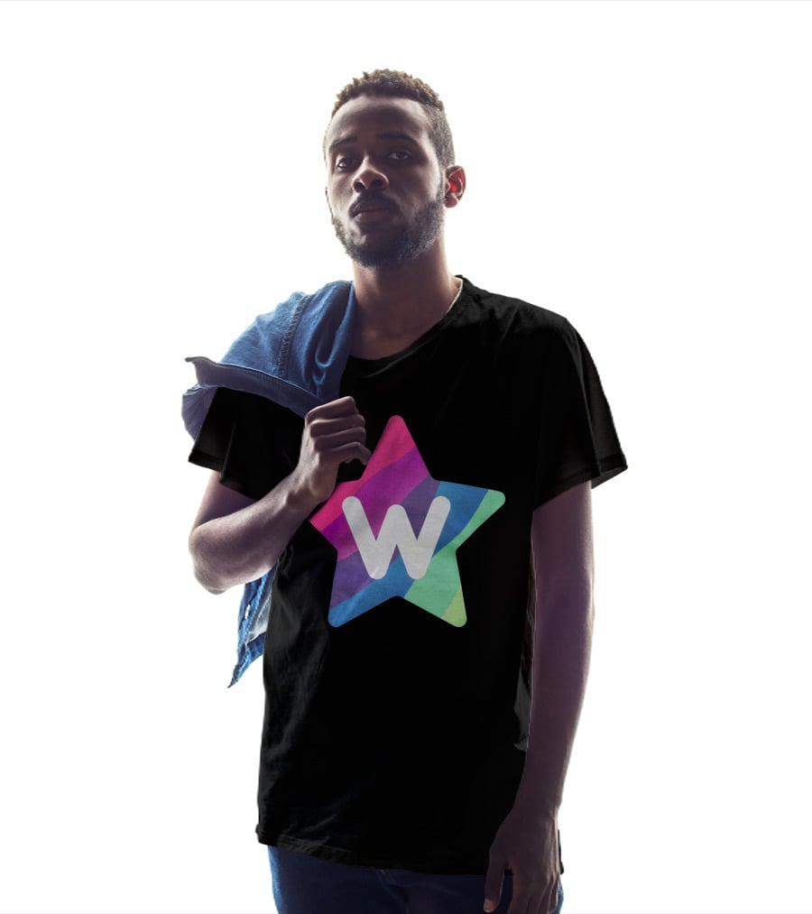 W Star Rainbow Rocket Merch T-Shirt