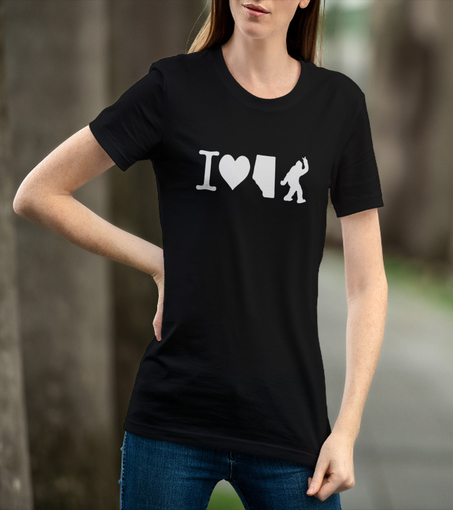 TheBigSteak Merch I Love Alberta Bigfoot T-Shirt