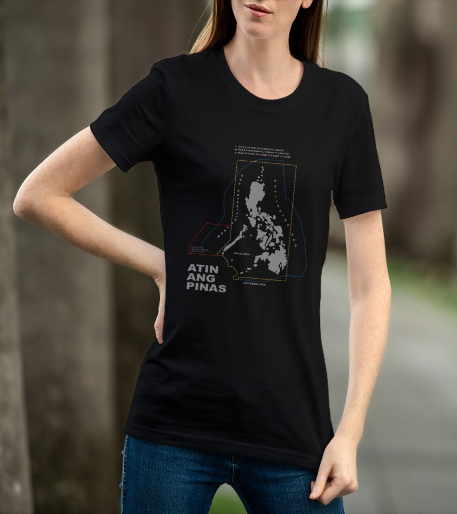 Atin Ang Pinas Exclusive Economic Zone Kalayaan Island Group Claim Map T-Shirt