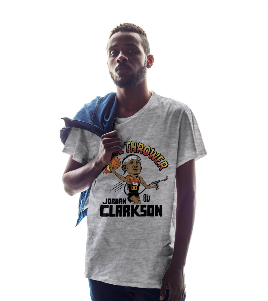 Flamethrower Jordan Clarkson Utah Basketball T-Shirt