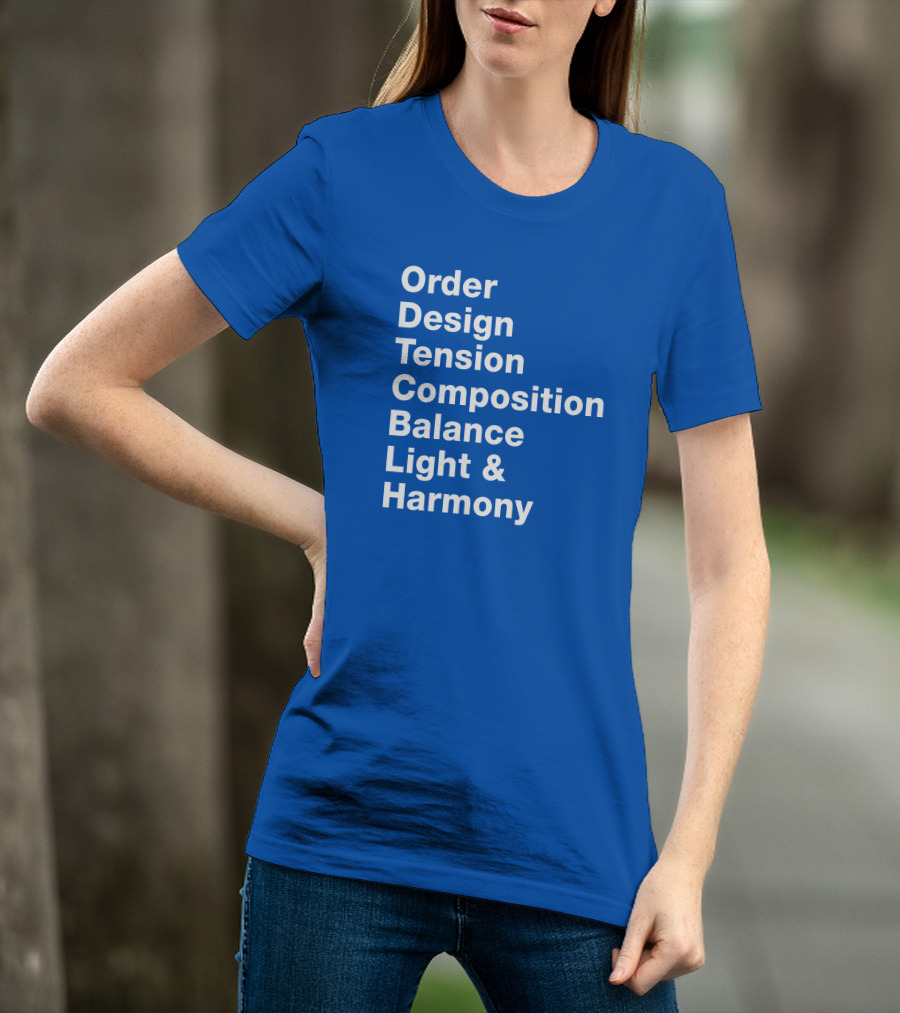 Order Design Tension Composition Balance Light And Harmony T-Shirt