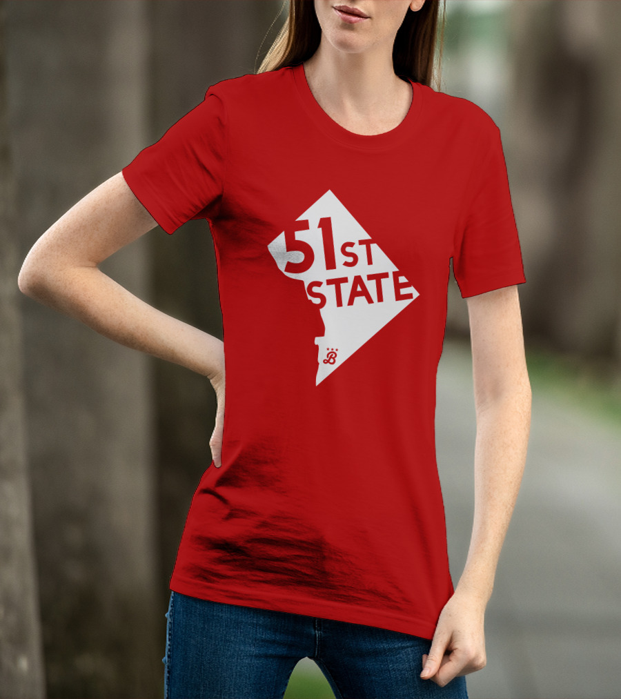 Juan Soto 51St State Wear Bailiwick Washington DC 51st State Outline T-Shirt