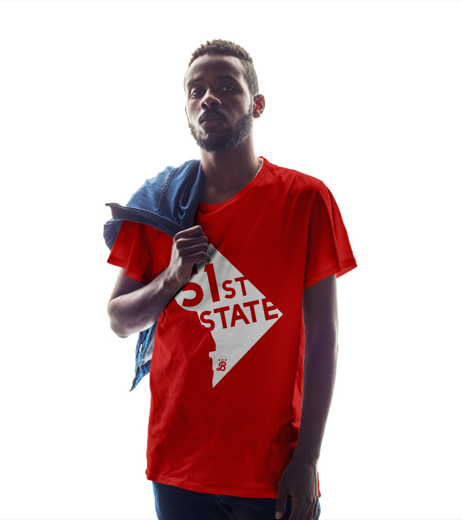 Juan Soto 51St State Wear Bailiwick Washington DC 51st State Outline T-Shirt