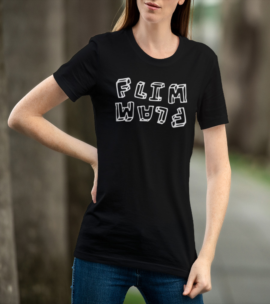 FLIM FLAM Flim Flam Text Playful Repetition B082QDZNGS T-Shirt