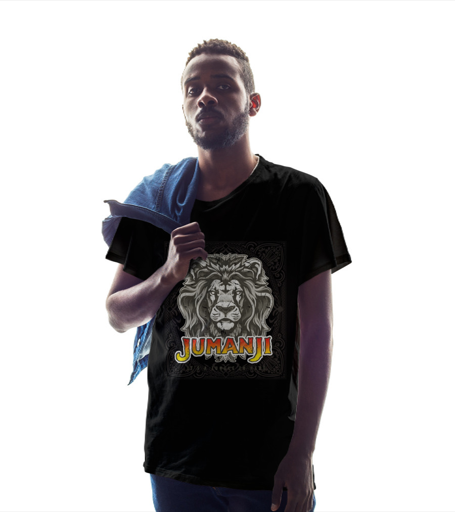 Jumanji It's A Jungle In Here Distressed Lion T-Shirt