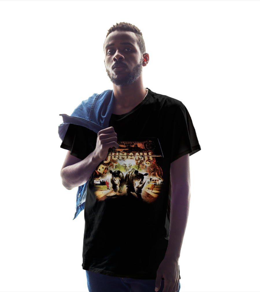 Jumanji Stampede Dice Adventure Classic Movie Scene T-Shirt