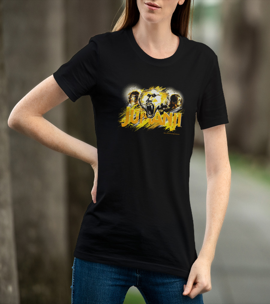 Jumanji Baboon Triple Threat Orange Burst T-Shirt