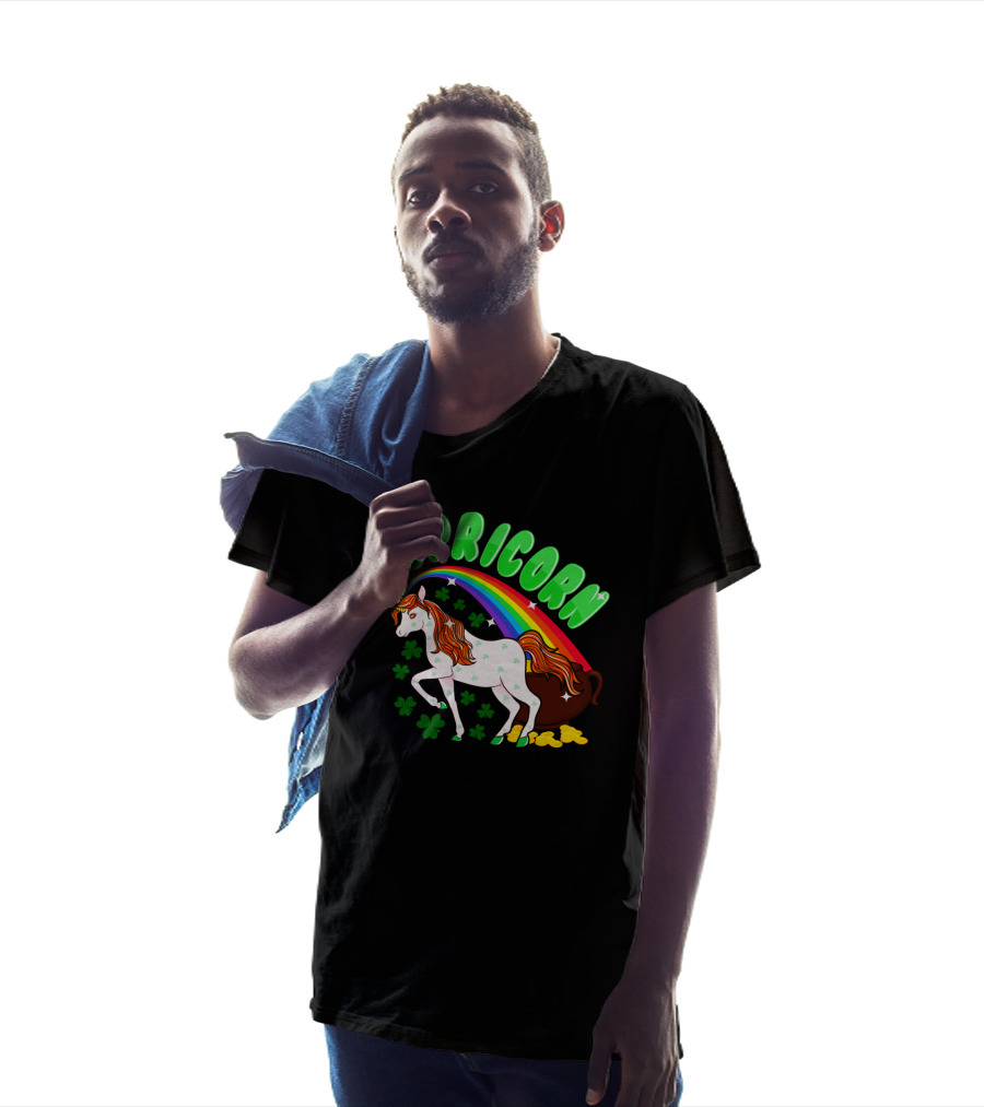 Lepricorn St Patricks Day Unicorn Rainbow Clover Pot Of Gold T-Shirt