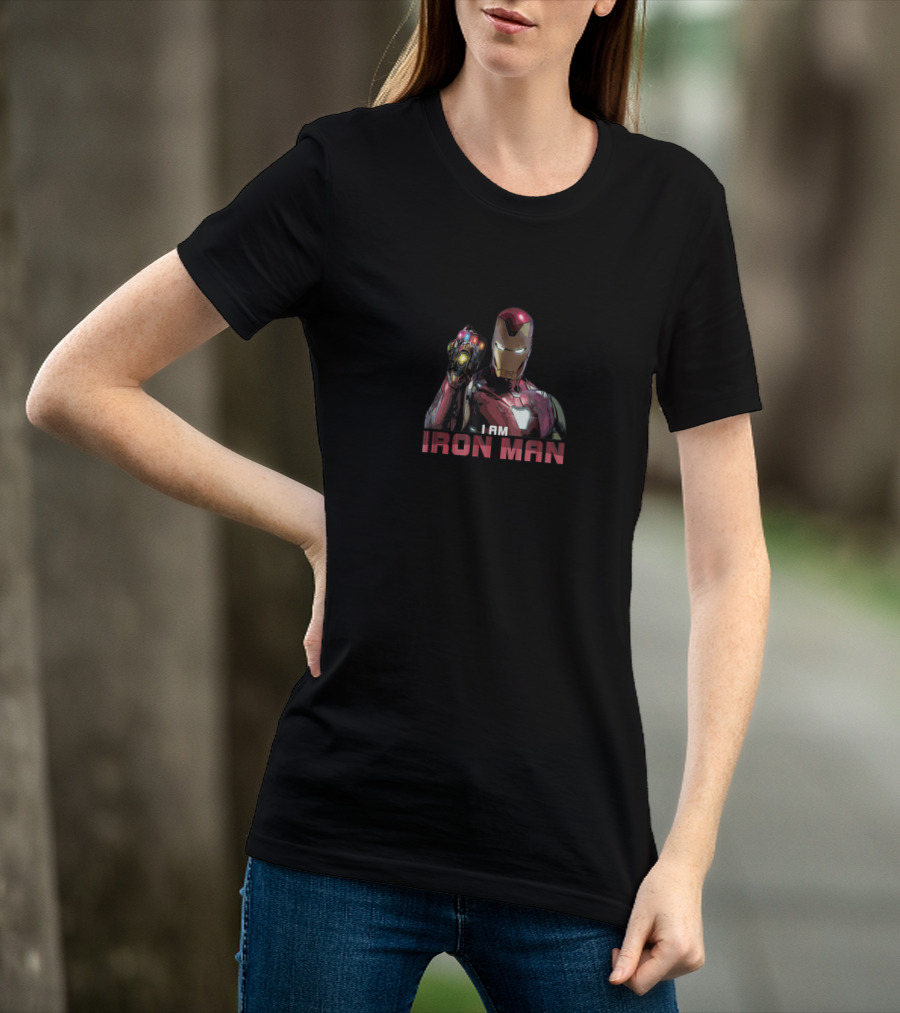 Endgame I Am Iron Man Infinity Gauntlet T-Shirt
