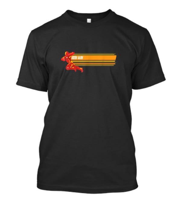 Marvel Iron Man Speed Stripes Dynamic Action Sprint T-Shirt
