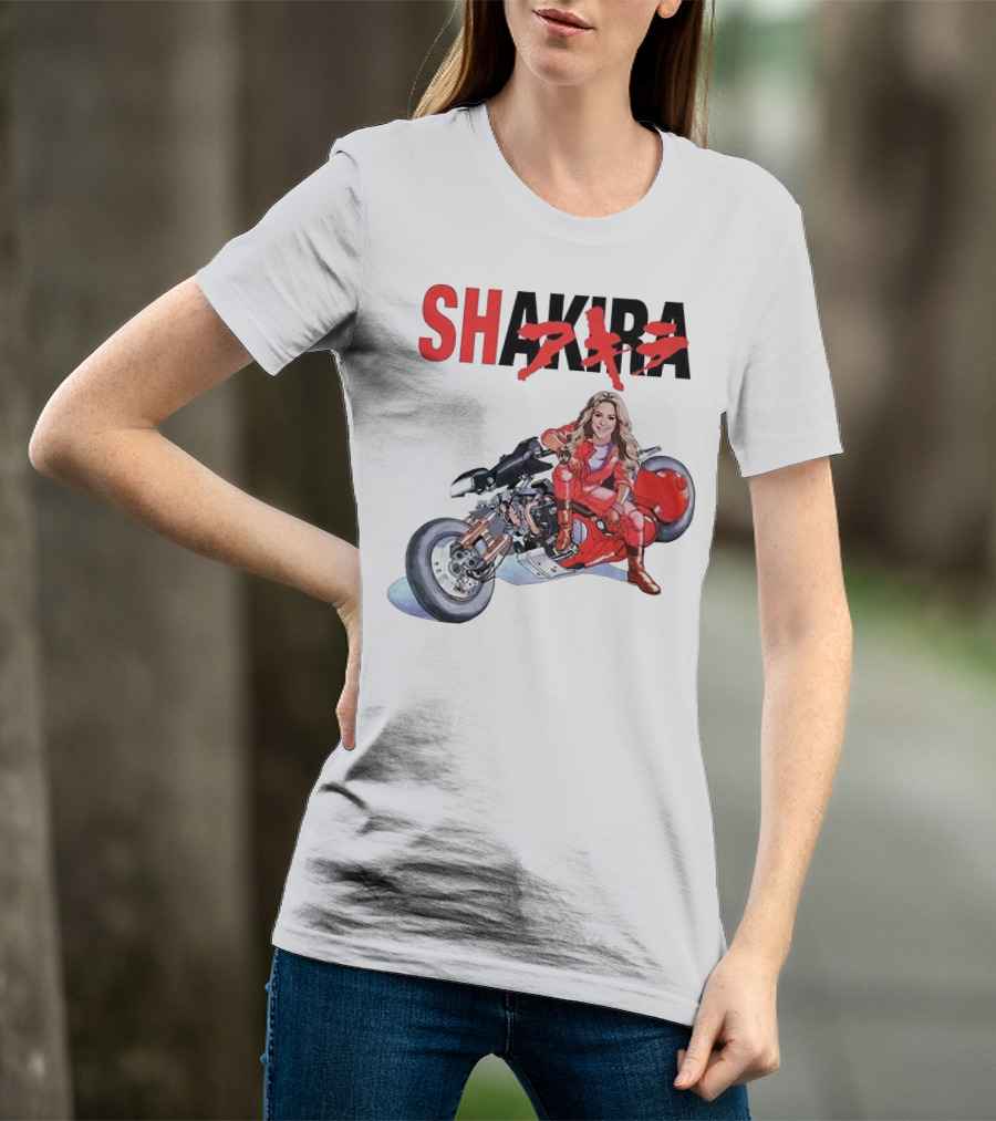 SHAKIRA Akira Anime Motorcycle Rider T-Shirt