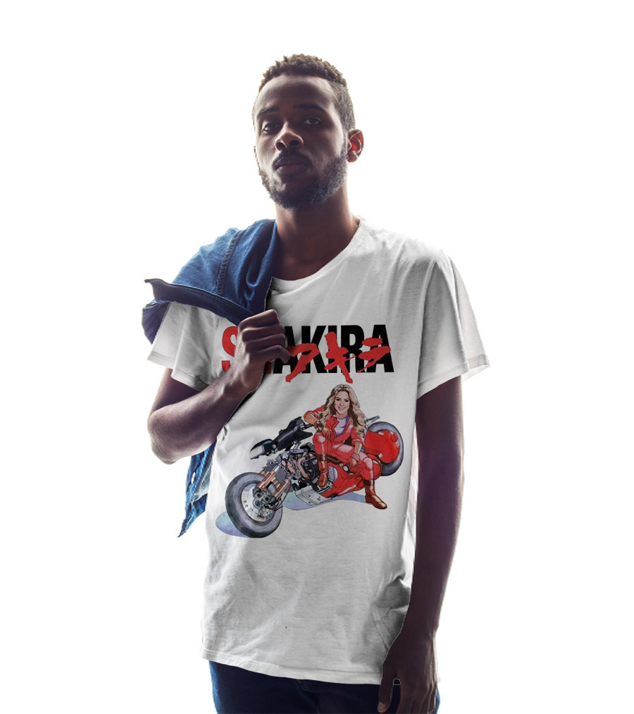 SHAKIRA Akira Anime Motorcycle Rider T-Shirt