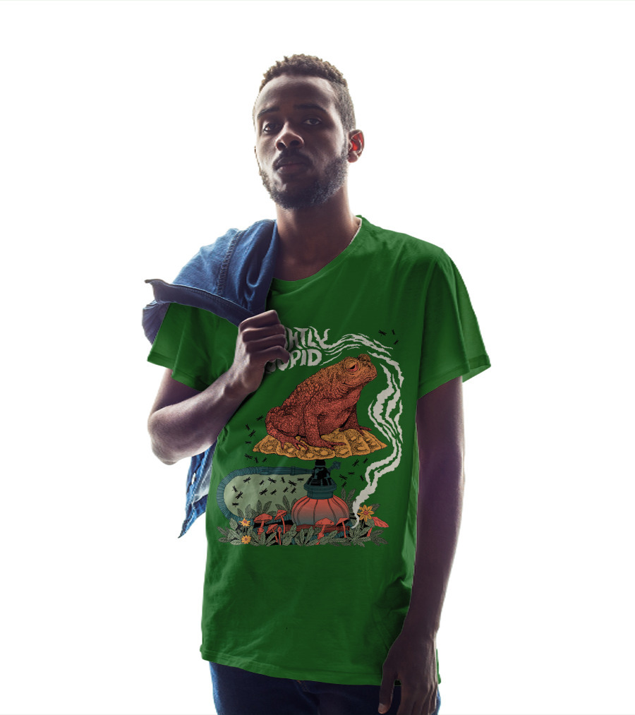 Slightly Stoopid Toad On Hookah With Mushrooms And Smoke T-Shirt