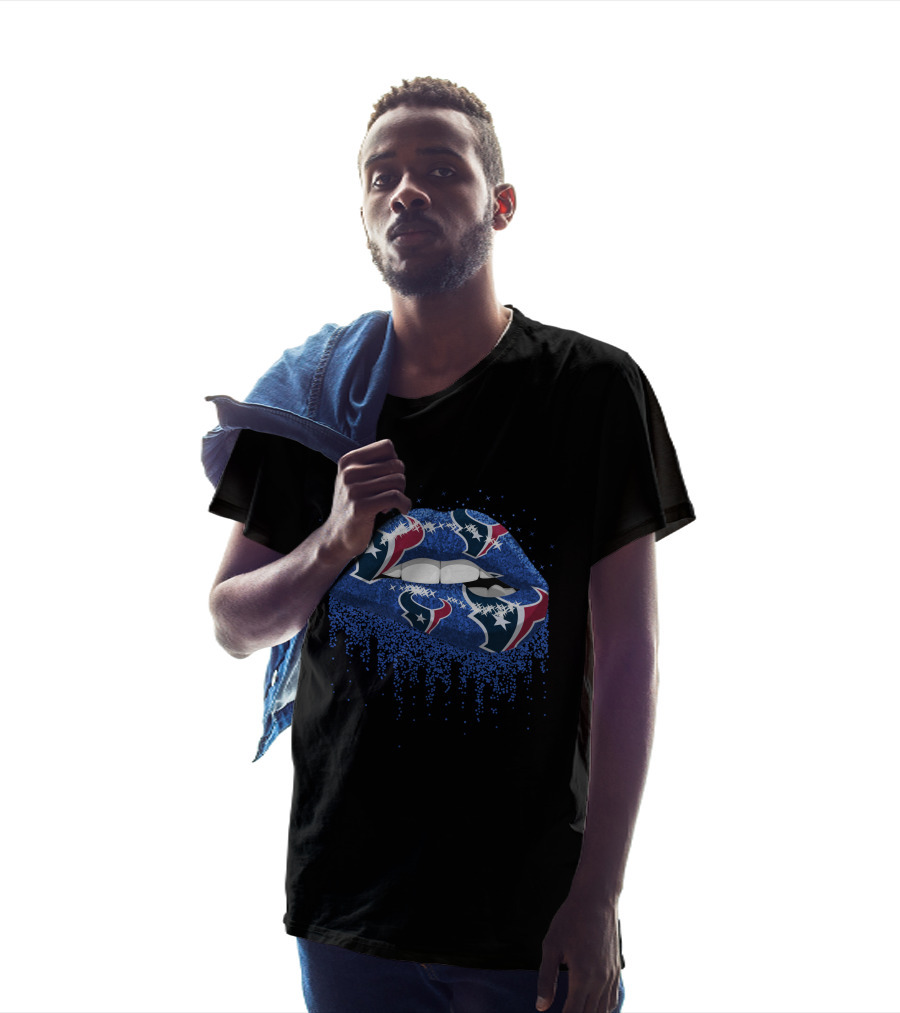 Houston Texans Dripping Lips T-Shirt
