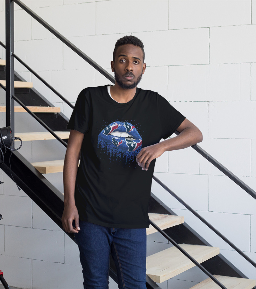 Houston Texans Dripping Lips T-Shirt