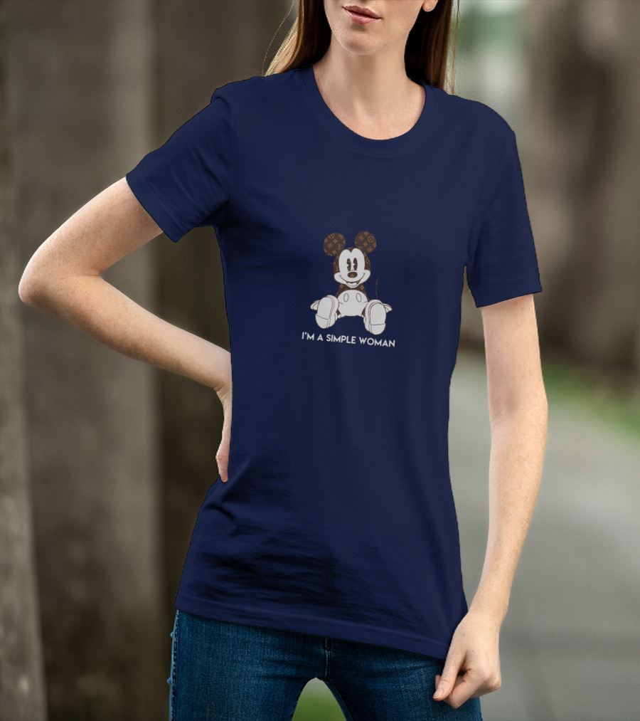 I'm A Simple Woman Mickey LV-Inspired T-Shirt