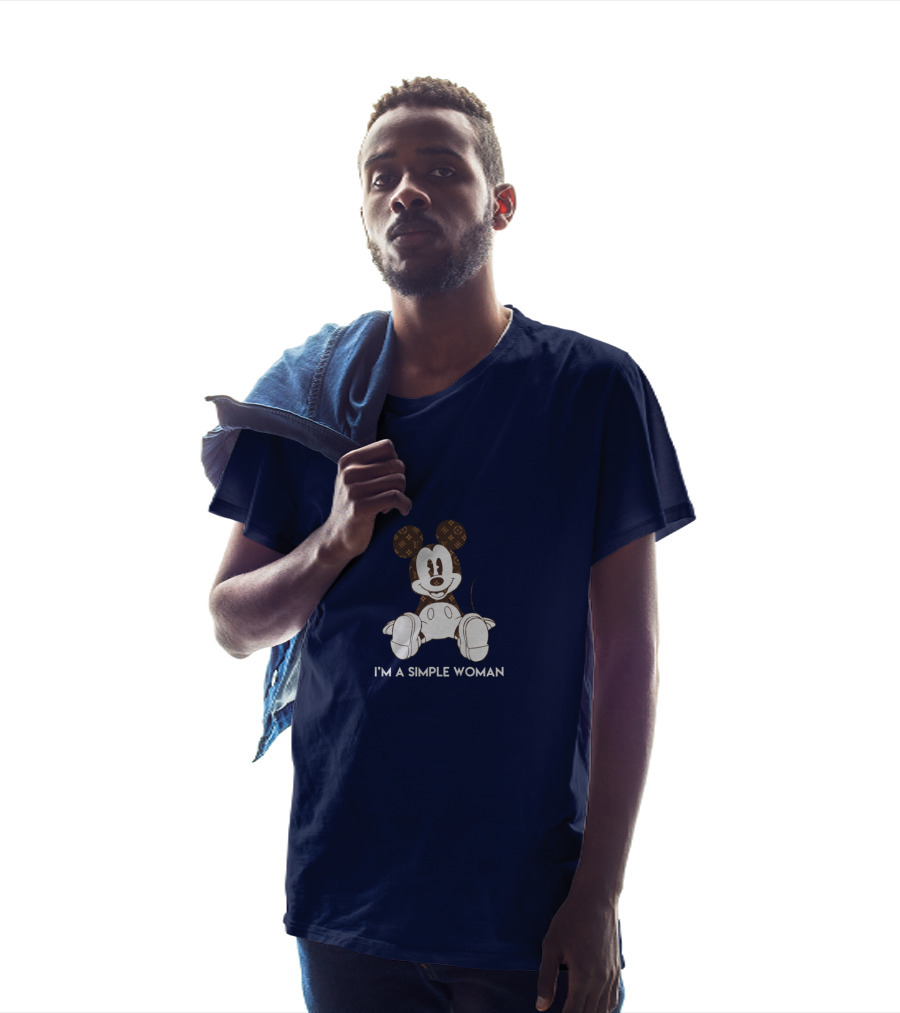 I'm A Simple Woman Mickey LV-Inspired T-Shirt