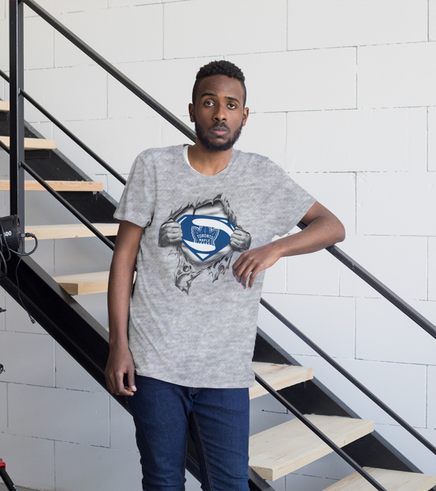 Toronto Maple Leafs Superman Logo Breakthrough T-Shirt