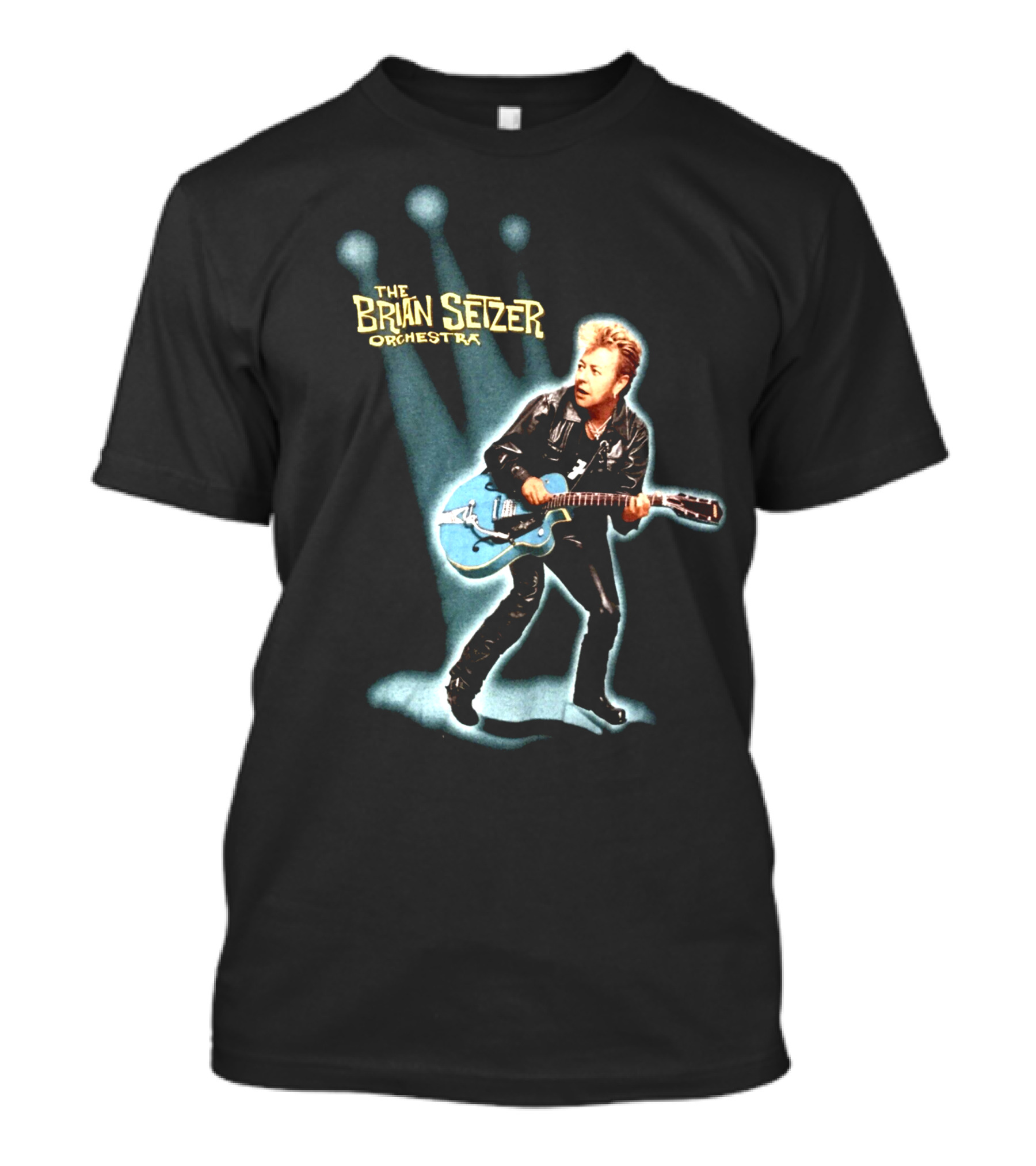 The Brian Setzer Orchestra Vintage Rockabilly Style Tone With Guitar T-Shirt
