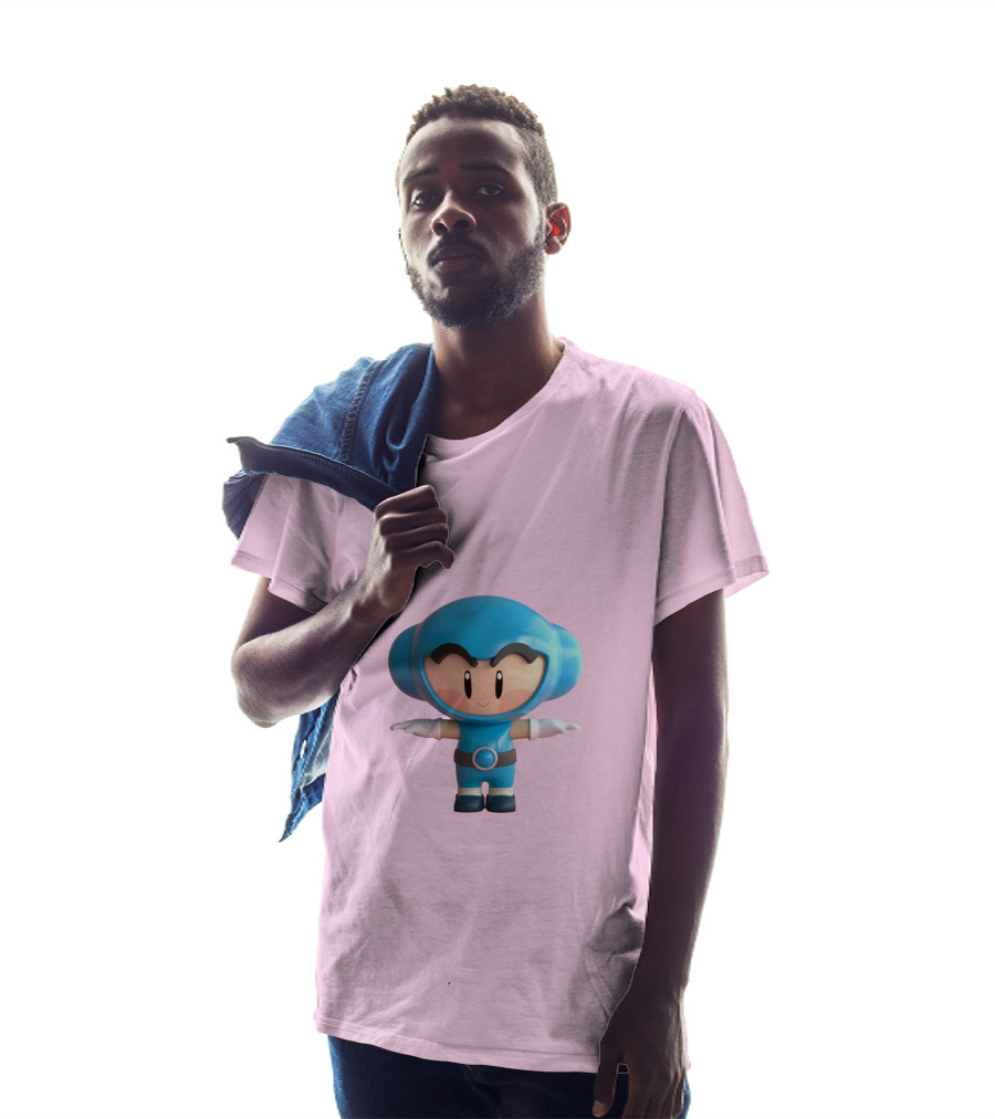 Crazy Arcade Dao Cute Character Blue T-Shirt