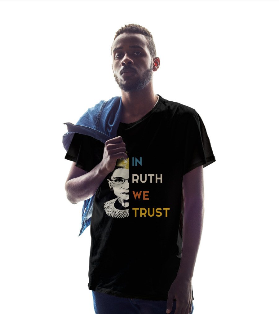 IN RUTH WE TRUST Crown Collar Half T-Shirt