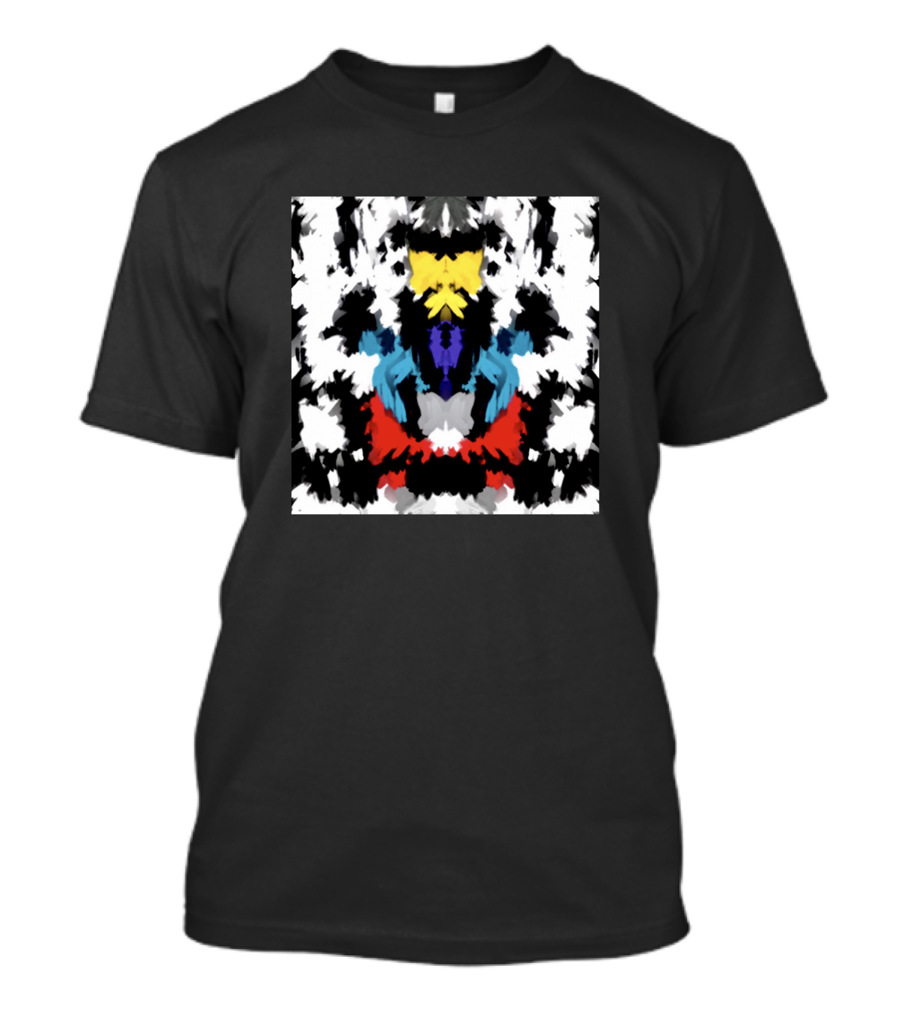 3Rd Hokage Rorschach Style Abstract Colorful T-Shirt