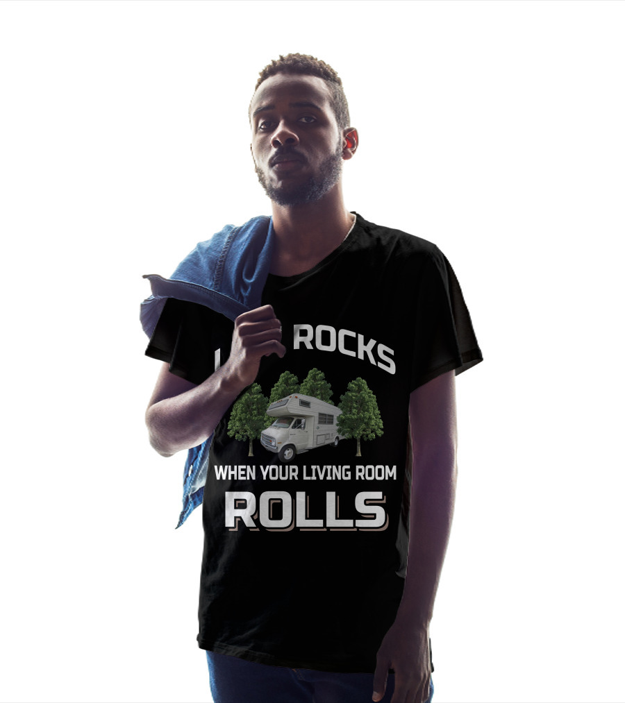 LIFE ROCKS WHEN YOUR LIVING ROOM ROLLS Dodge Coachman Sportsman T-Shirt