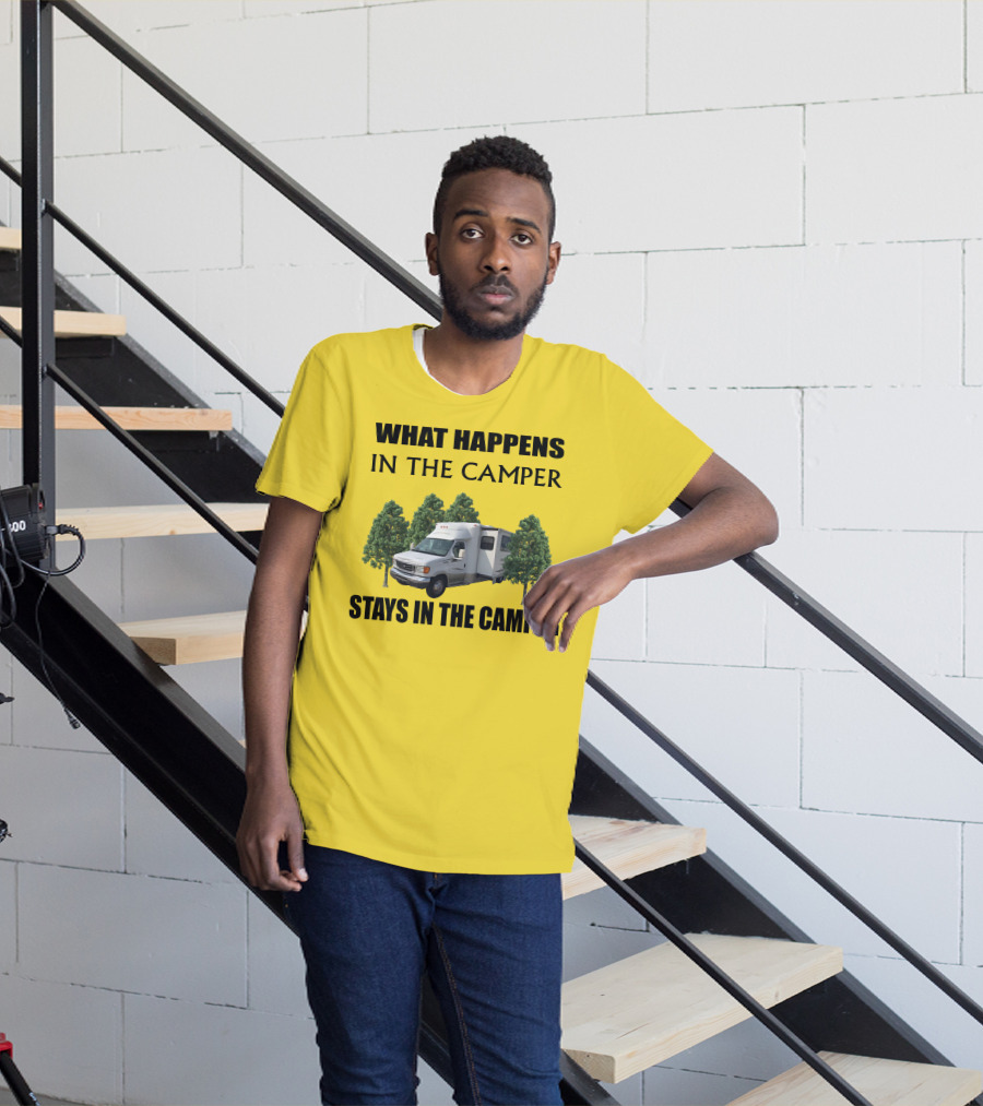What Happens In The Camper Stays In The Camper Aspect Winnebago T-Shirt