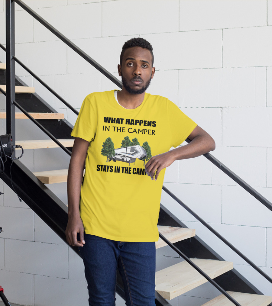 What Happens In The Camper Stays In The Camper Grand Design Momentum 353G T-Shirt