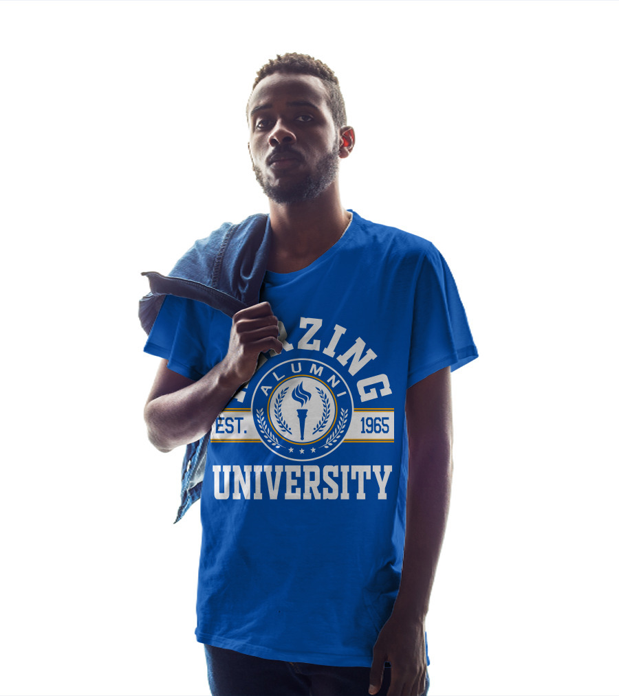 Herzing University Alumni Est. 1965 Logo With Torch And Laurel Wreath T-Shirt