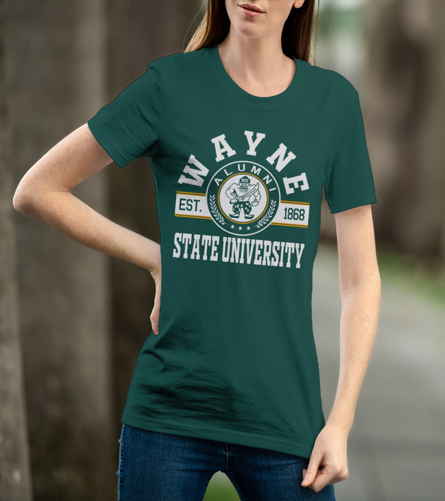 Wayne State University Alumni WSU EST. 1868 T-Shirt