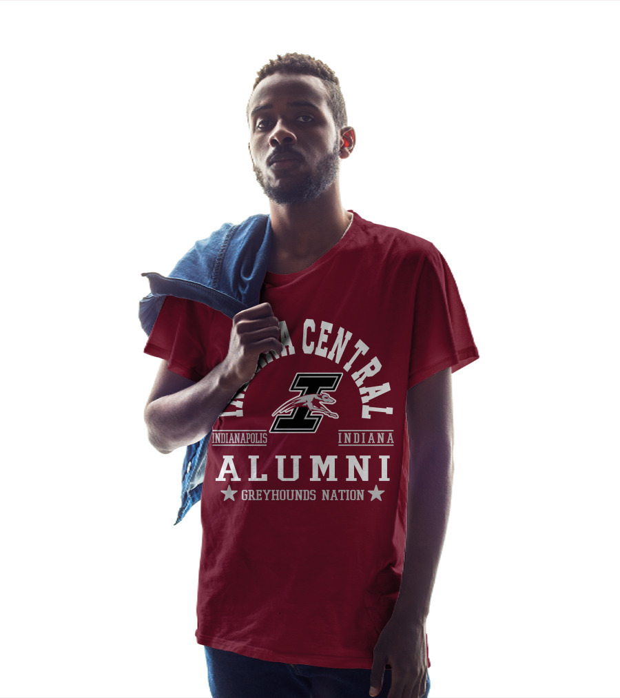 Indiana Central Alumni Indianapolis Indiana Greyhounds Nation T-Shirt