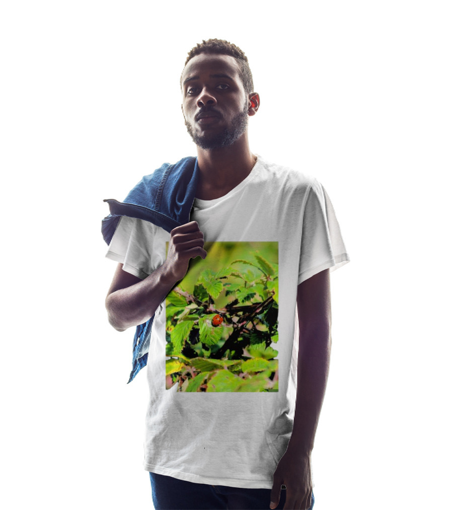 Spot In Nature With Ladybug On Leaf T-Shirt