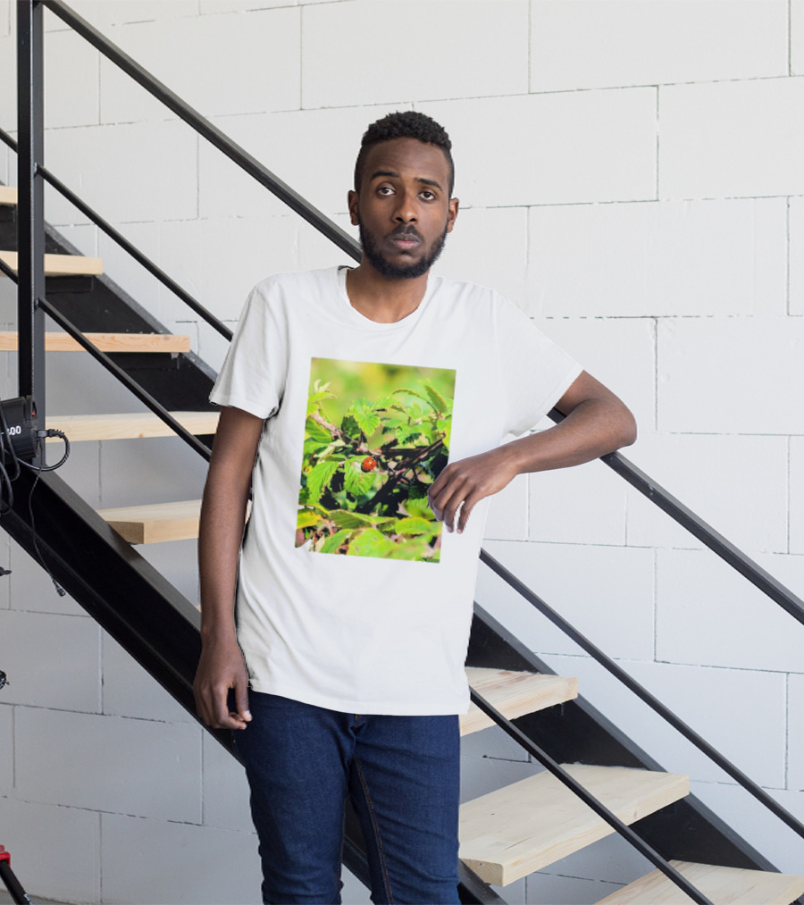 Spot In Nature With Ladybug On Leaf T-Shirt