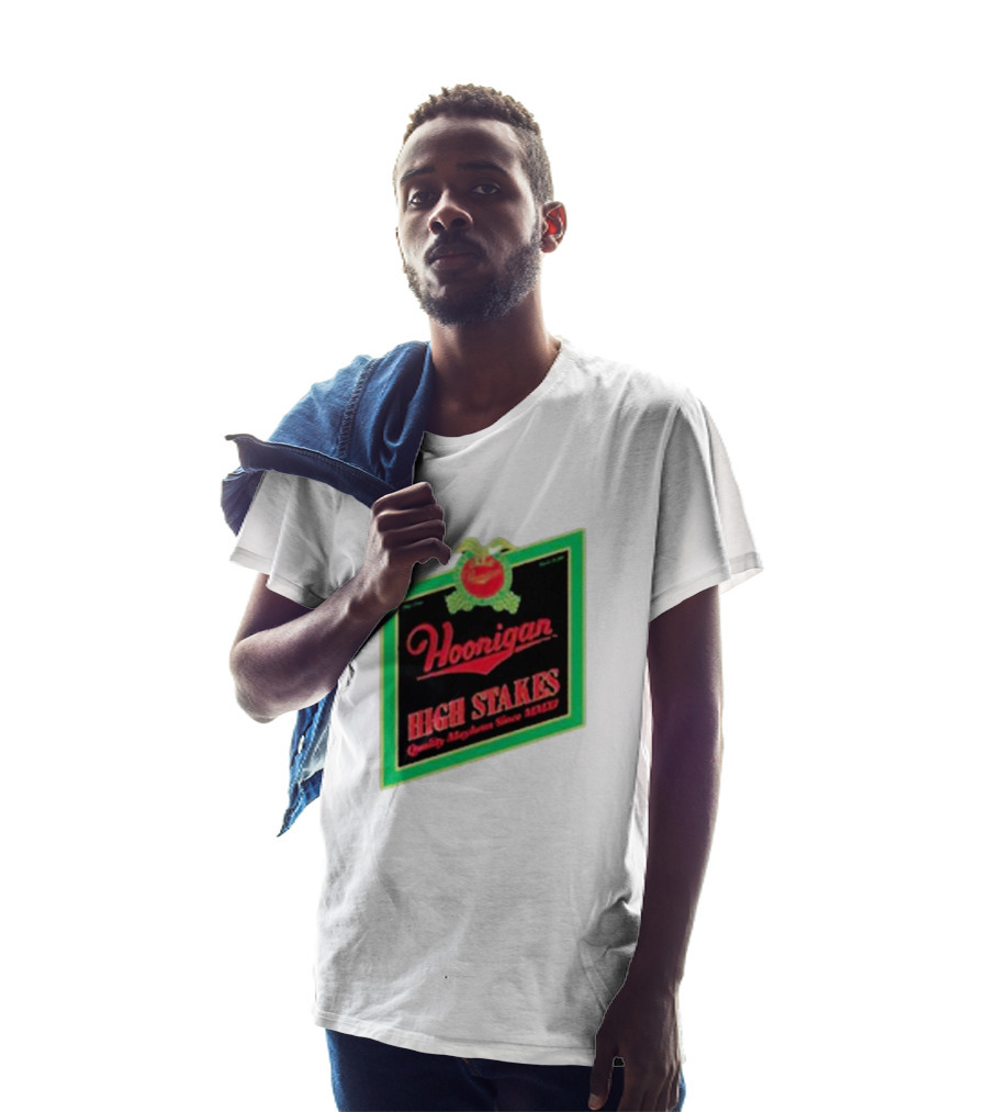 Hoonigan High Stakes Quality Mayhem Since MMXI Retro Apple Crate Label T-Shirt