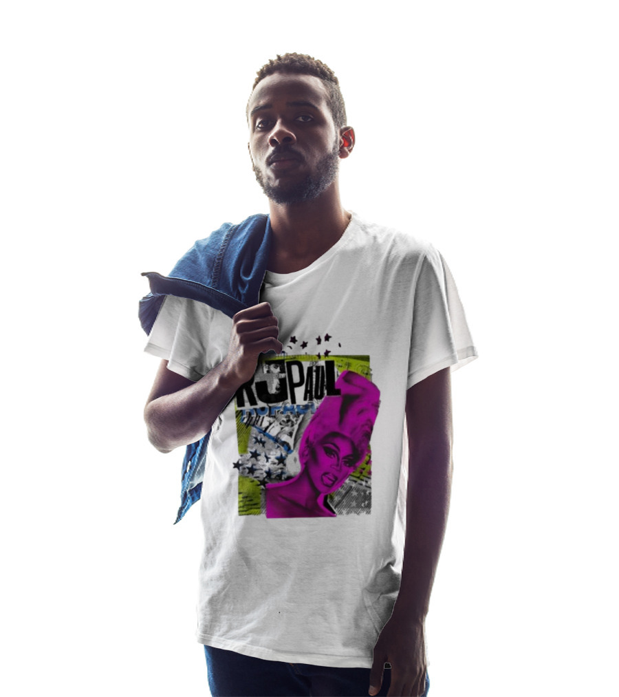 Rupaul Star Power Glam Pop Art Collage T-Shirt