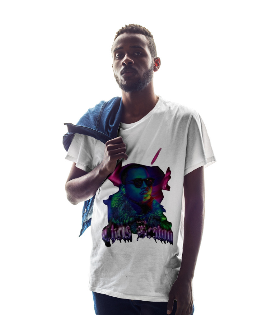 Chris Brown Psychedelic Northern Lights T-Shirt